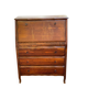 Louis XV style solid wood secretary