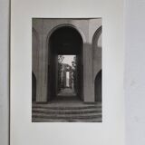 Art photography, town planning, architecture, arches vintage silver print, 1960s