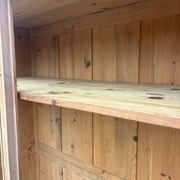 Parisian wardrobe / vintage wardrobe in raw wood