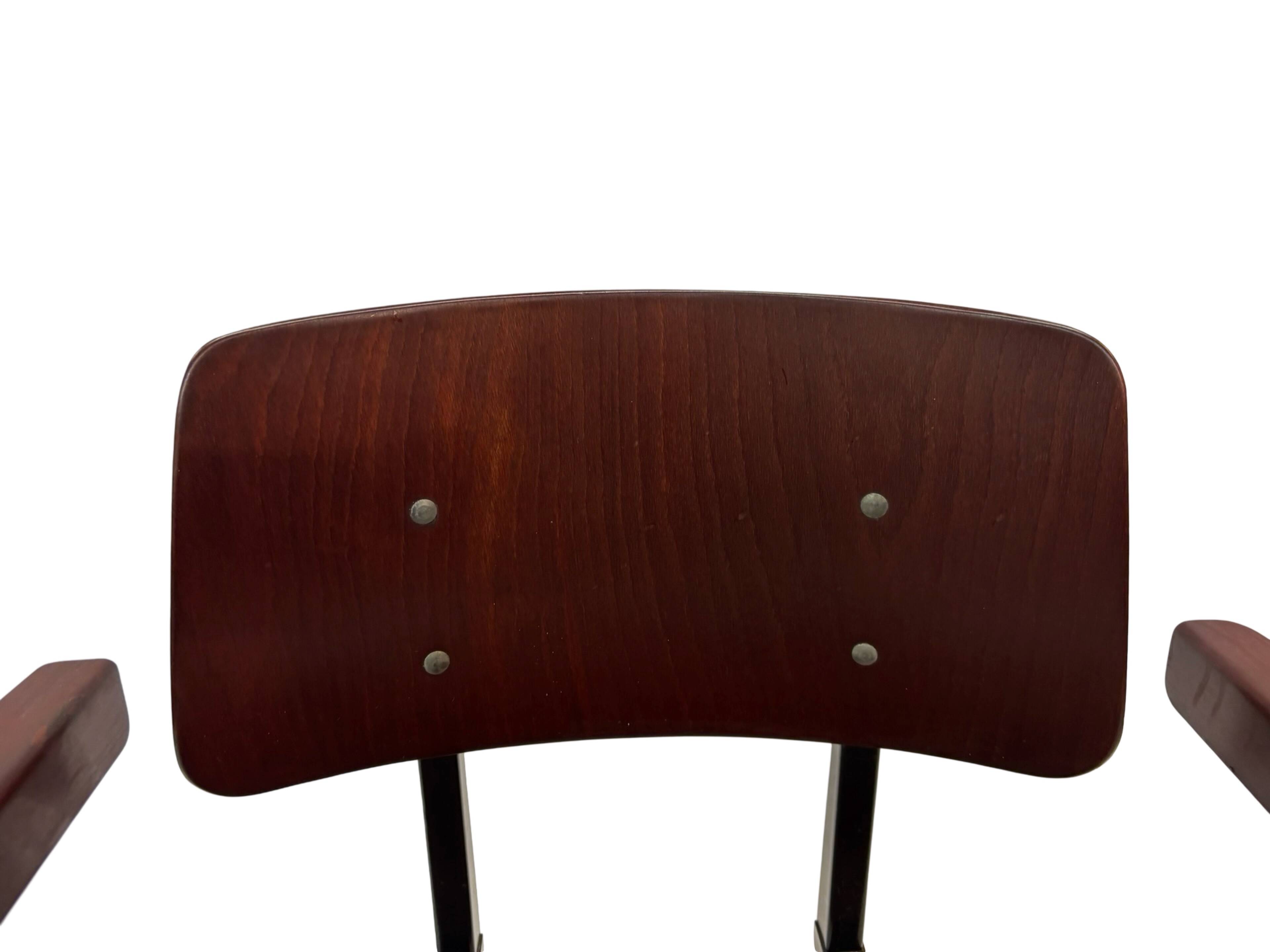 Vintage Galvanitas S16 chair with armrests, 1960 Netherlands Design