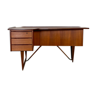 Danish teak Boomerang desk by Peter Løvig Nielsen 1960s