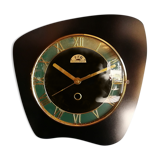 Clock vintage formica silent wall clock "ffr black and green"