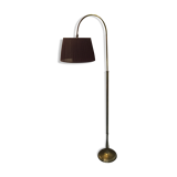 Adjustable sofa lamp in solid brass height