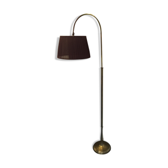 Lampadaire réglable en hauteur en laiton massif