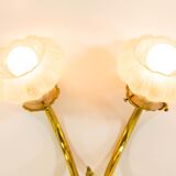 Victorian period brass floral wall