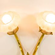 Victorian period brass floral wall