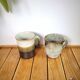Duo enamelled ceramic mugs
