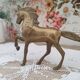 Vintage brass horse