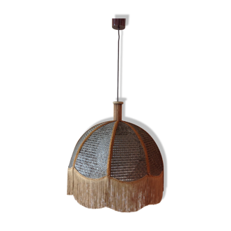 Vintage white year bell and globeopaline suspension