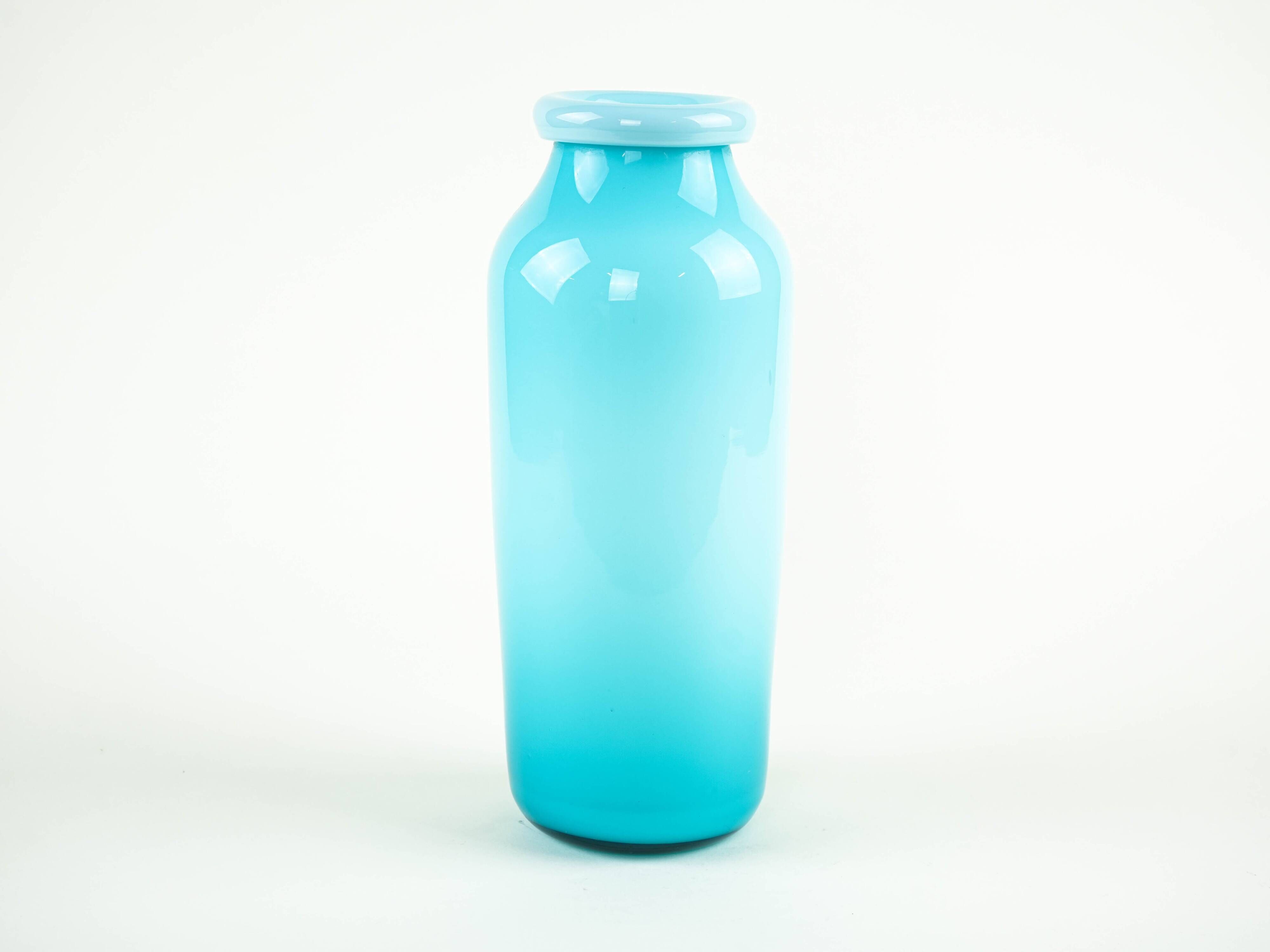 Turquoise vase, 1970s, made in Europe