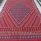 Vintage Tunisian Berber Nomadic Tribal Rug Old Red Diamond Pattern