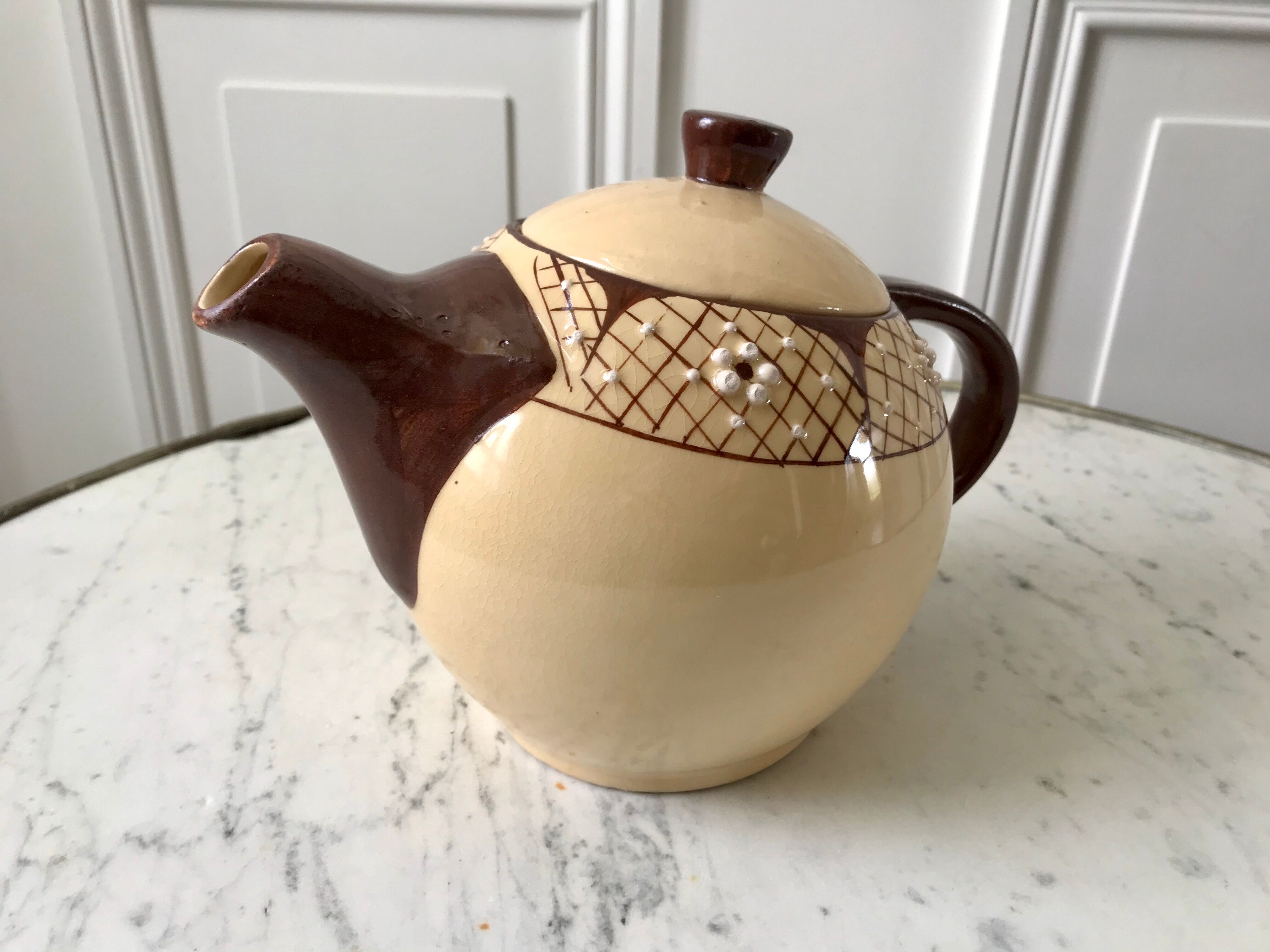 Théière et d'un déjeuner années 40/50