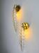 Pair of "Leaf" wall sconces by Murano Mazzega Italy, 1970s