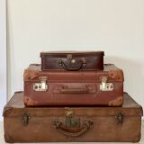 Set of 3 vintage suitcases