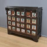 Meuble de Commerce Manjoosh en Bois Exotique, Inde – Début XXe