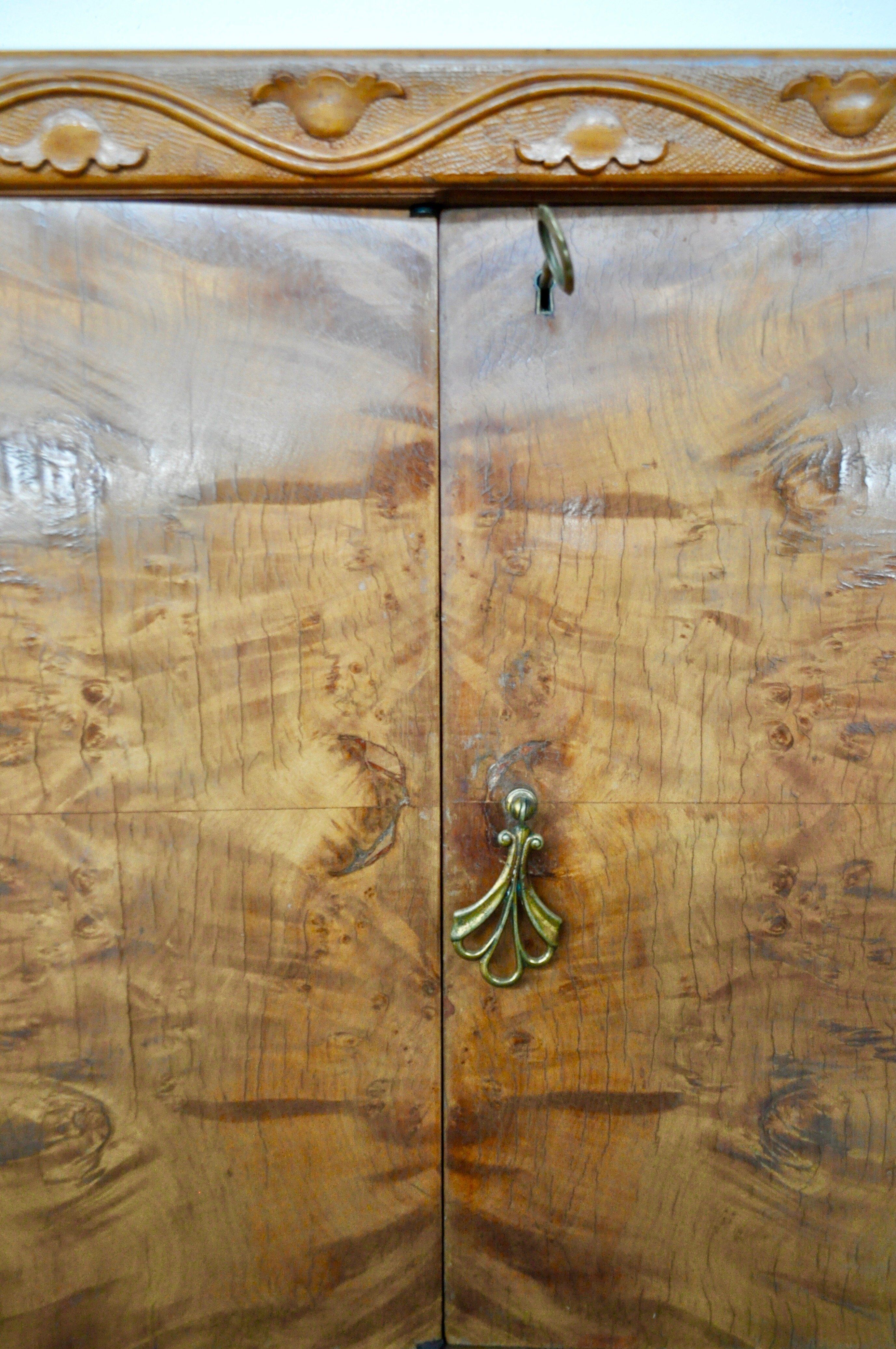 Mid-Century Italian Cherrywood and Walnut Sideboards, 1950s