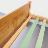 Vintage Mountain Design Les Arcs bed in ash wood from the 60s 70s