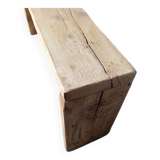 Bench 120 cm patinated solid wood