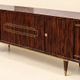 Enfilade buffet bas – Style Art Déco – Placage ébène de Macassar – Laiton