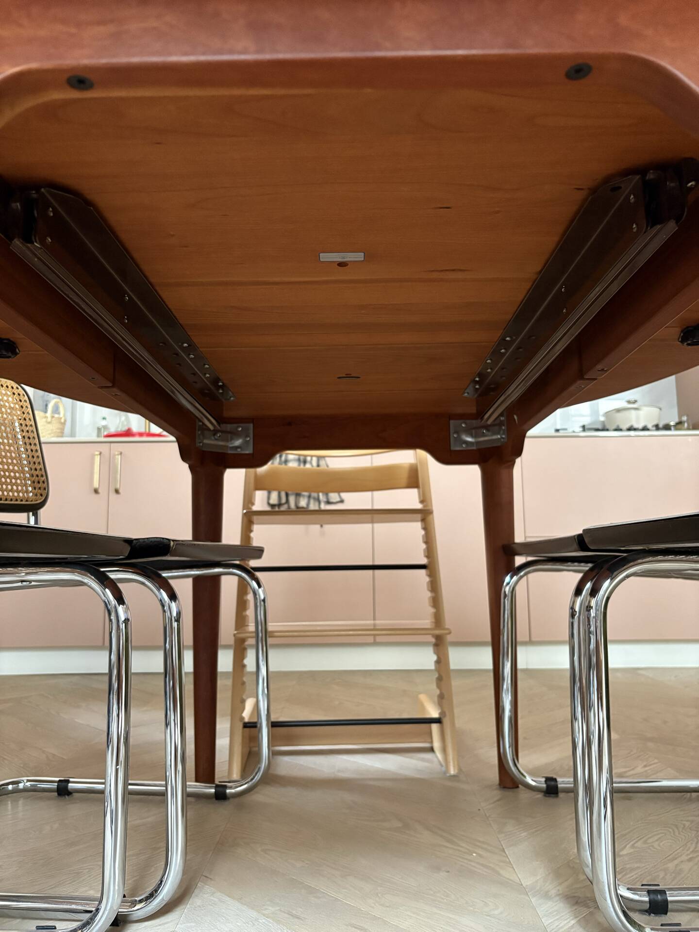 Extendable dining table in cherry wood, Søren Nissen & Ebbe Gehl, Denmark