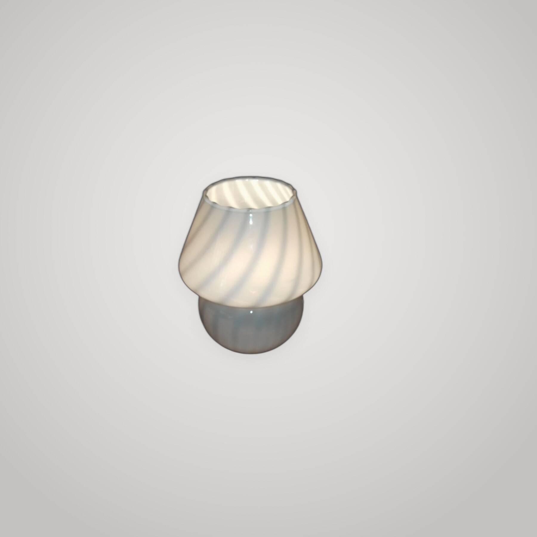 Lampe table champignon murano spirale 1960