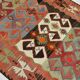 4x6 Red & Green Geometric Persian Kilim Rug, 132x194Cm