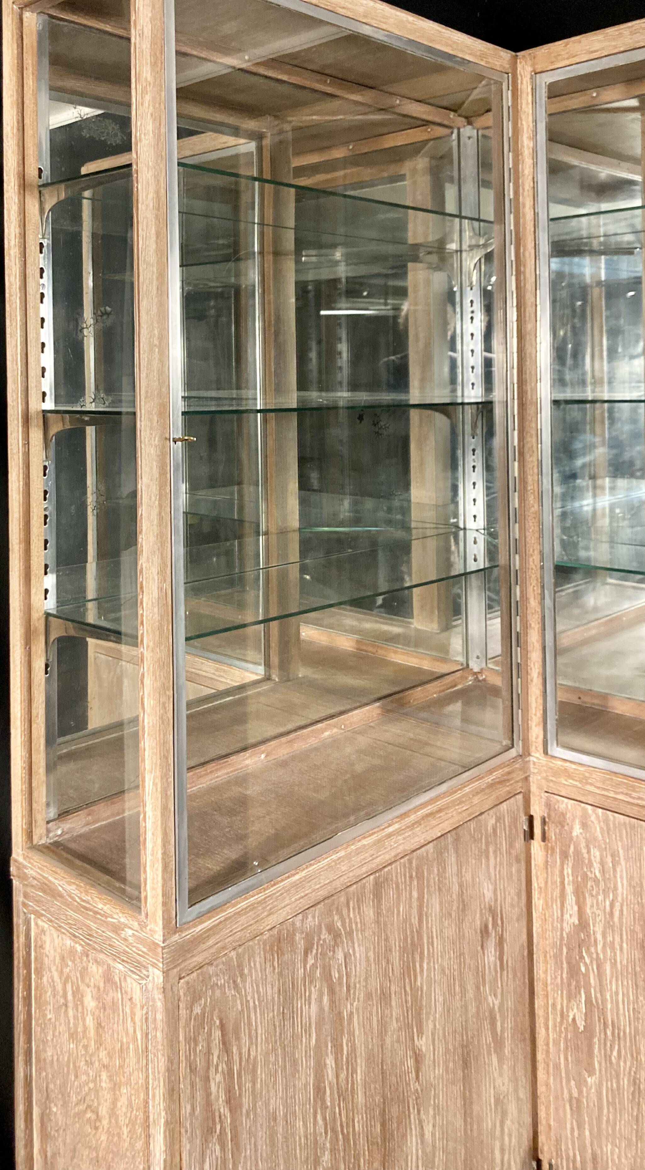 Art Deco corner display cabinet