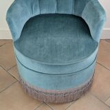 Velvet toad armchair
