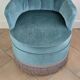 Fauteuil crapaud velours