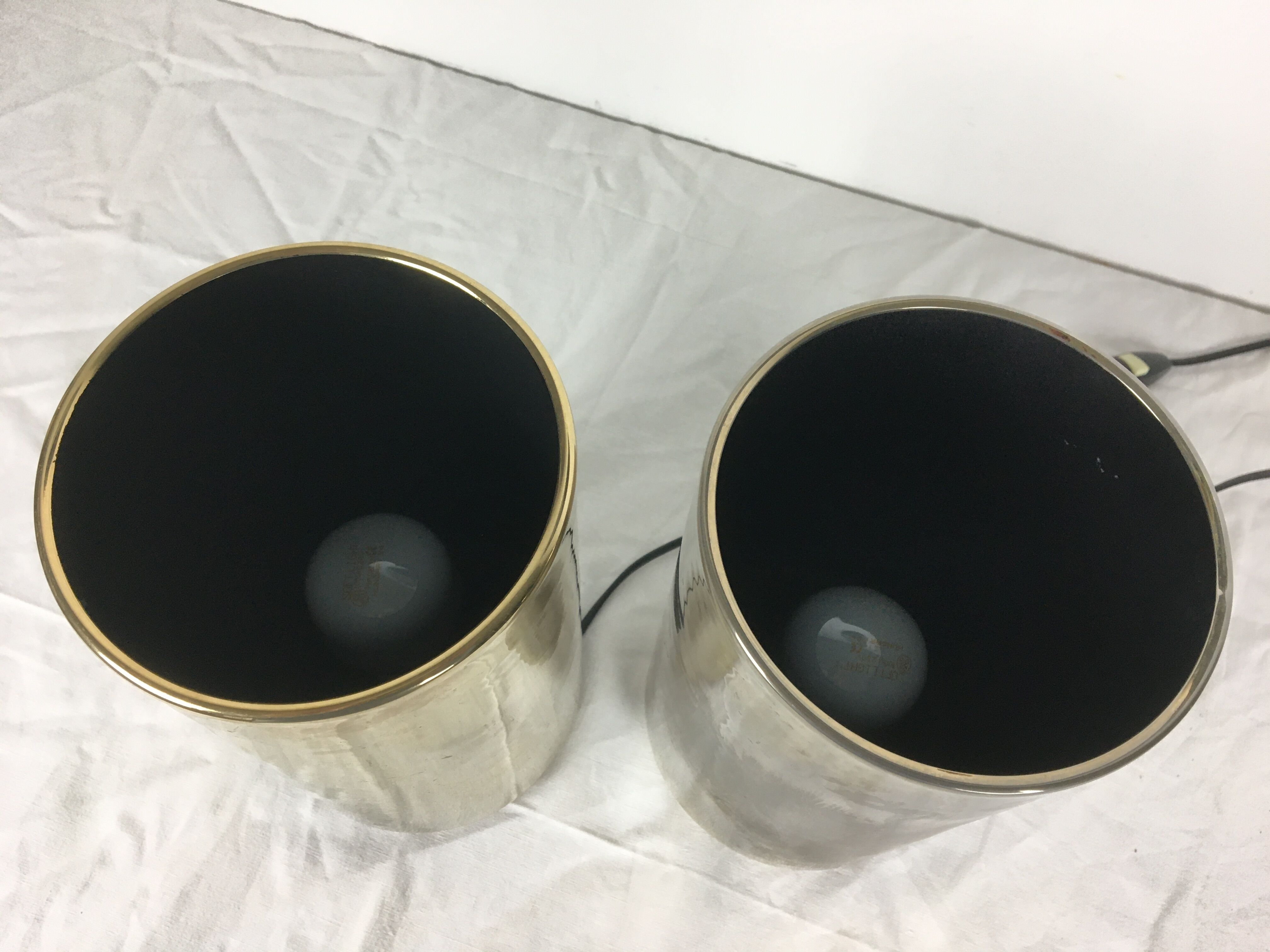 Pair of lamps to be installed Roger Nathan for saint-germain light 1975