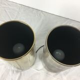 Pair of lamps to be installed Roger Nathan for saint-germain light 1975