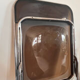 Set of 2 smoked Plexiglas chairs