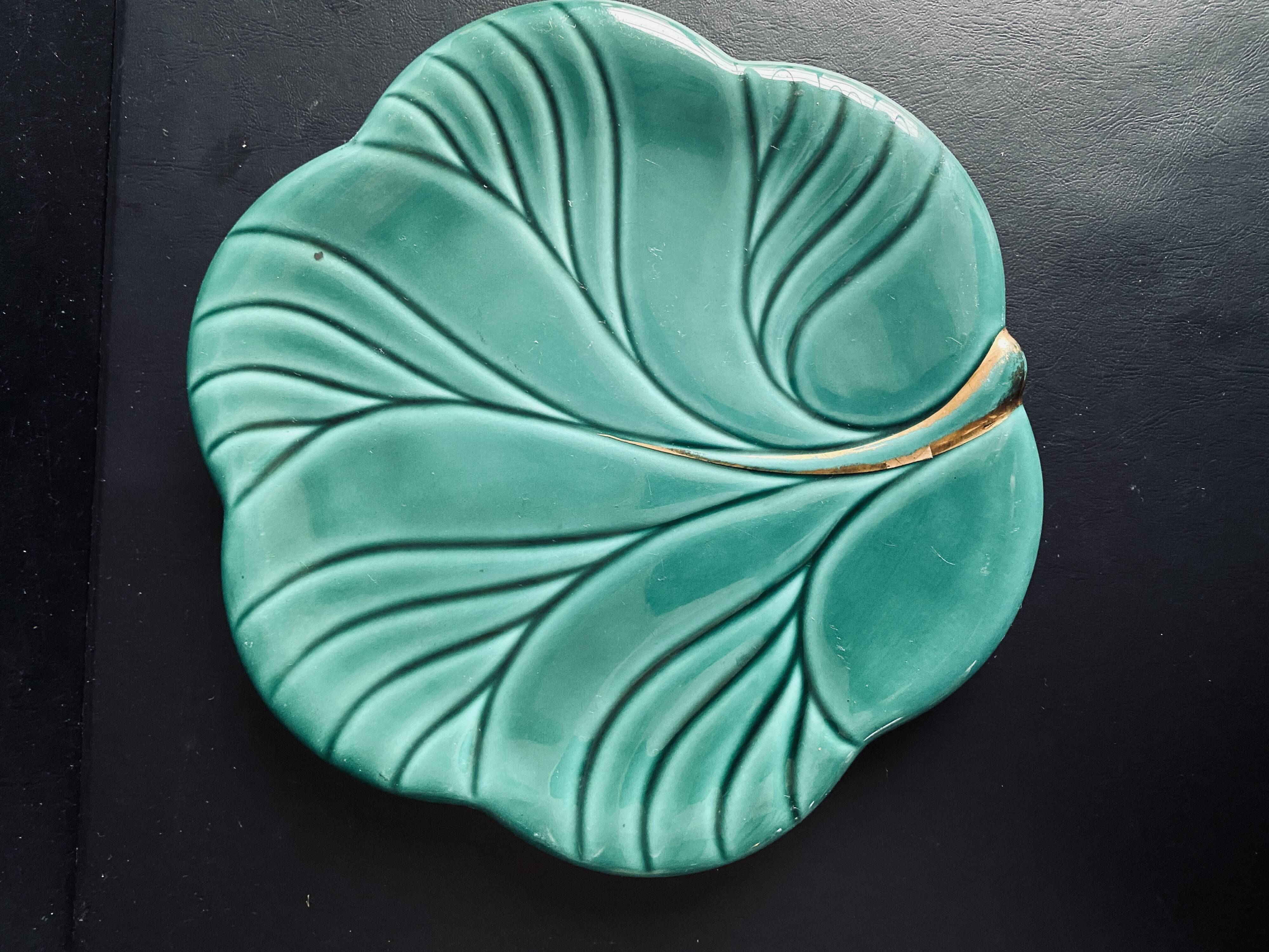 Verceram green vintage trivet