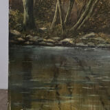 Fishing day, oil on canvas signed A. Parizy