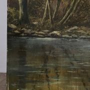 Fishing day, oil on canvas signed A. Parizy