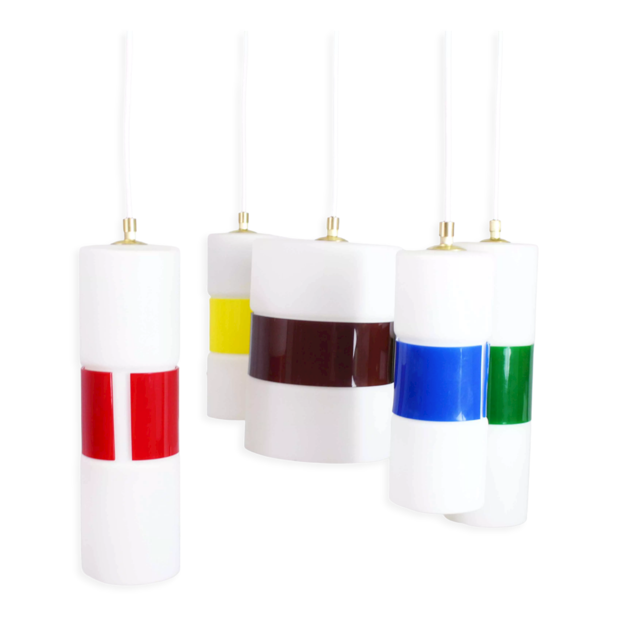 Chandelier with vintage suspensions