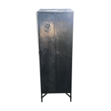 Antique riveted metal cloakroom