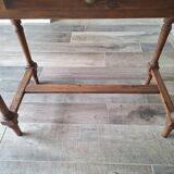 Antique solid wood desk with tiers – metal handles