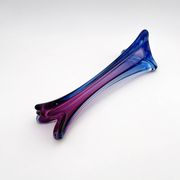 Vase Sommerso Murano violet et bleu