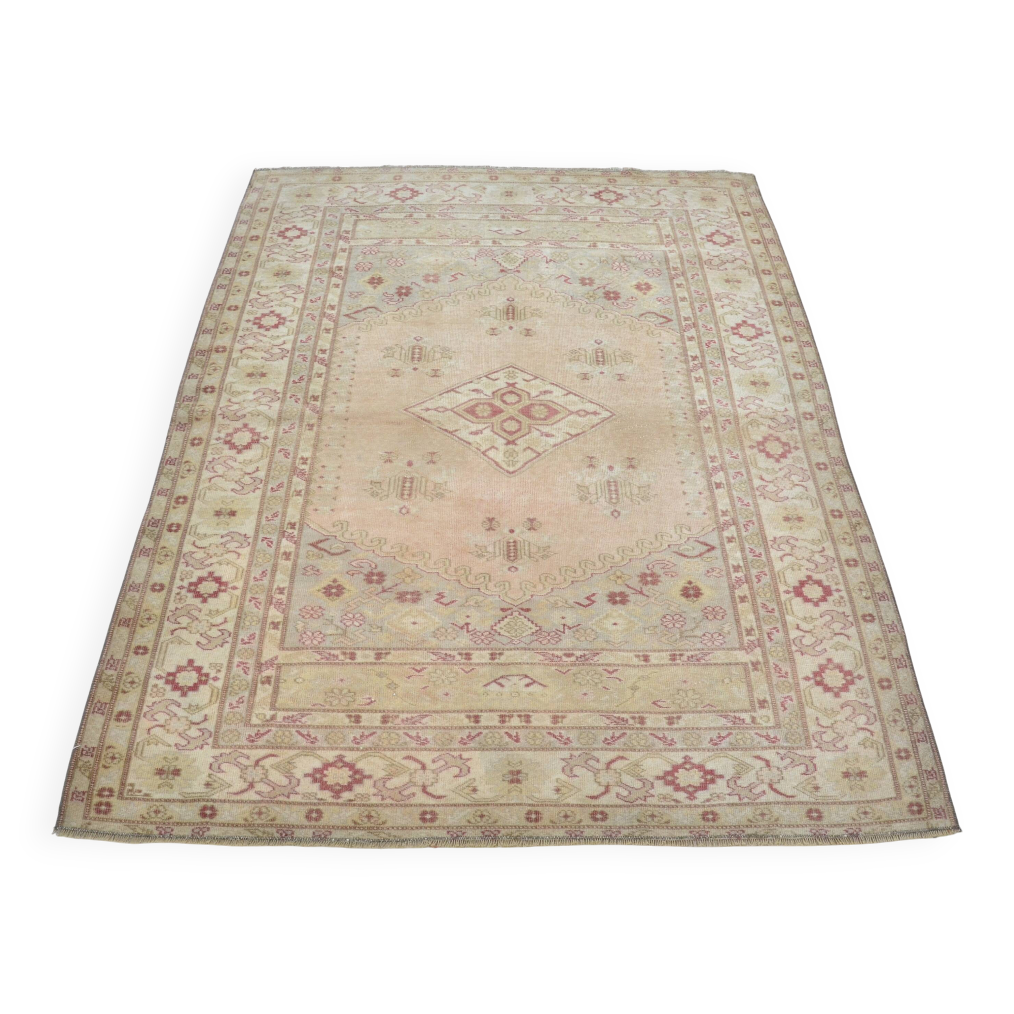 Handknotted Floor Vintage Rug sku3436