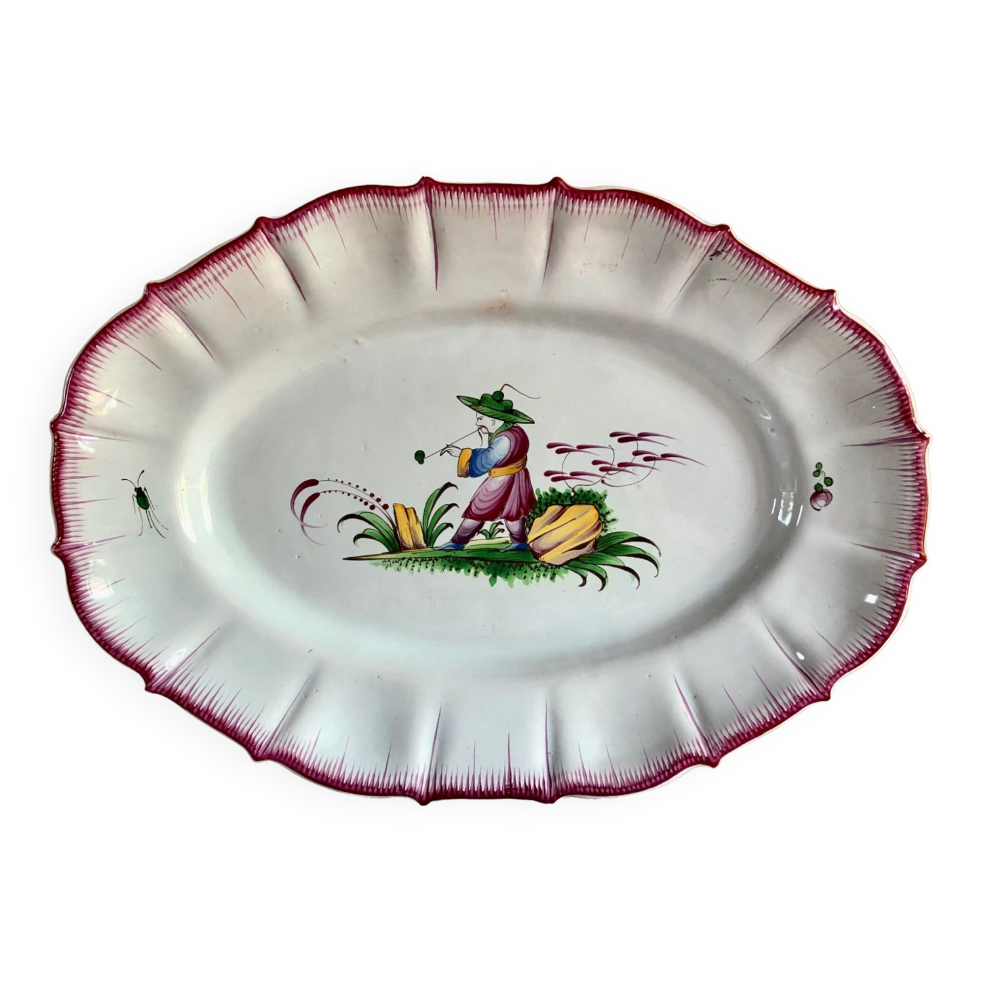 Dish Luneville XIXth