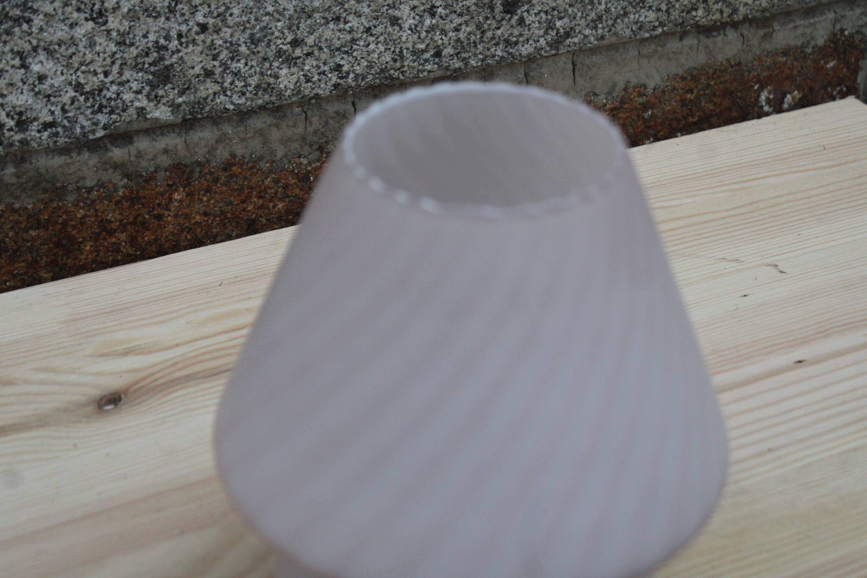 Vintage opal glass lamp – Murano style