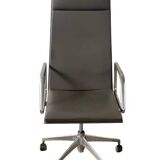 Set of Matteo Grassi designer armchairs – MIZAR Collection – Grey leather