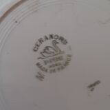 Set of 10 flat plates St Amand. Paramé model.