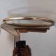 Brass and smoked glass table