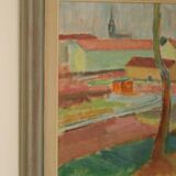 Maisons cachées par les arbres par Clas Walter Sundman