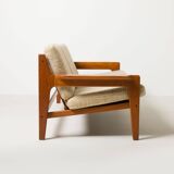 3 seater Mid-century Modern Teak sofa by Arne Wahl Iversen for Komfort