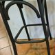 Set of 4 Industrial bar stool made of iron and wood