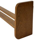 Vintage wooden wall shelve rack bookshelf in wood minimalist