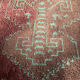 Vintage woven wool rug 70x145cm
